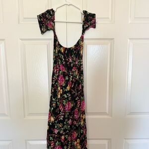 Floral Black Dress
